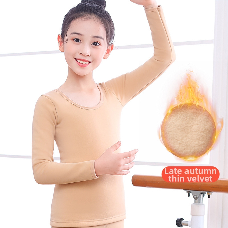 Vaikų lotynų šokių apranga, su fleece pamušalu, nailono audinys 88%, žiemos sezonas