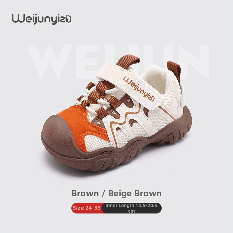 Detské bežecké topánky pre deti 1–6 rokov, horný PU+mesh, priedušné a ľahké, udržujú teplo, TPU podrážka, unisex