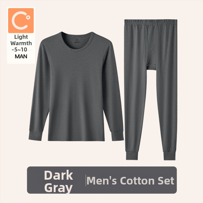 Naiste sooj aluspesu komplekt puuvillast, paksu kangaga, pikkade varrukatega topp ja püksid, keskmise vanusega naistele, 95–100% puuvill