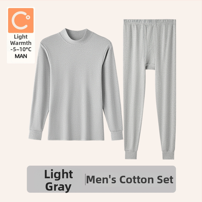 Naiste sooj aluspesu komplekt puuvillast, paksu kangaga, pikkade varrukatega topp ja püksid, keskmise vanusega naistele, 95–100% puuvill