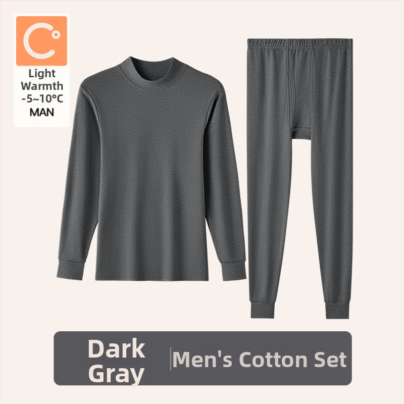 Naiste sooj aluspesu komplekt puuvillast, paksu kangaga, pikkade varrukatega topp ja püksid, keskmise vanusega naistele, 95–100% puuvill