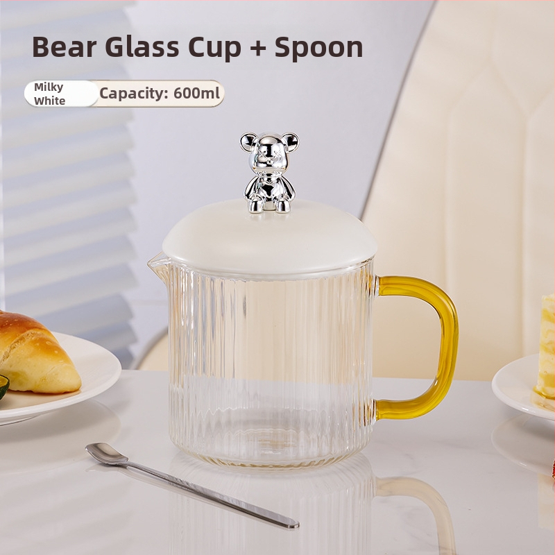 Elektrinis sveikas potas su borosilikato stiklu, 650 ml, 220V, 360W, Išmanus laikmatis su automatinio išjungimo funkcija, Elektroninis termostatas