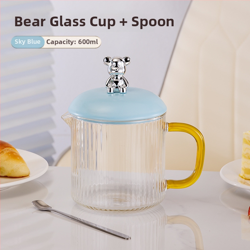 Elektrinis sveikas potas su borosilikato stiklu, 650 ml, 220V, 360W, Išmanus laikmatis su automatinio išjungimo funkcija, Elektroninis termostatas