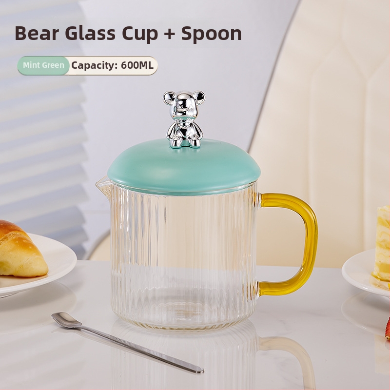 Elektrinis sveikas potas su borosilikato stiklu, 650 ml, 220V, 360W, Išmanus laikmatis su automatinio išjungimo funkcija, Elektroninis termostatas