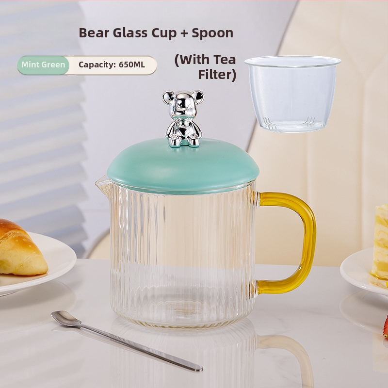 Elektrinis sveikas potas su borosilikato stiklu, 650 ml, 220V, 360W, Išmanus laikmatis su automatinio išjungimo funkcija, Elektroninis termostatas