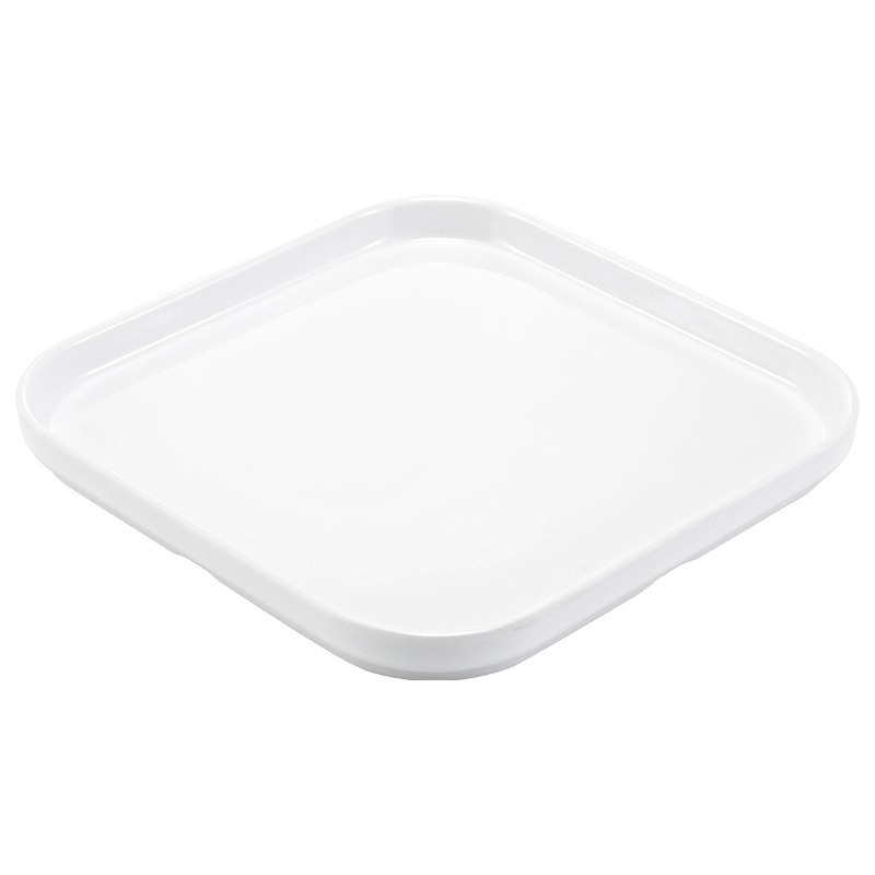 Melaminė plokščia lėkštė, stačiakampio formos, japonų stiliaus, plastikinė lėkštė su porceliano imitacija, personalizavimas galimas