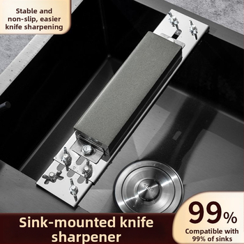 Nerūdijančio plieno peilių šlifavimo laikiklis su pagrindu šlifuokliams, reguliuojamas, tvirtas, ypač stora konstrukcija