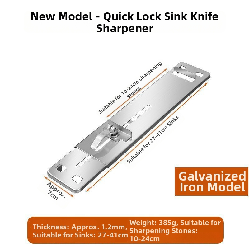 Nerūdijančio plieno peilių šlifavimo laikiklis su pagrindu šlifuokliams, reguliuojamas, tvirtas, ypač stora konstrukcija