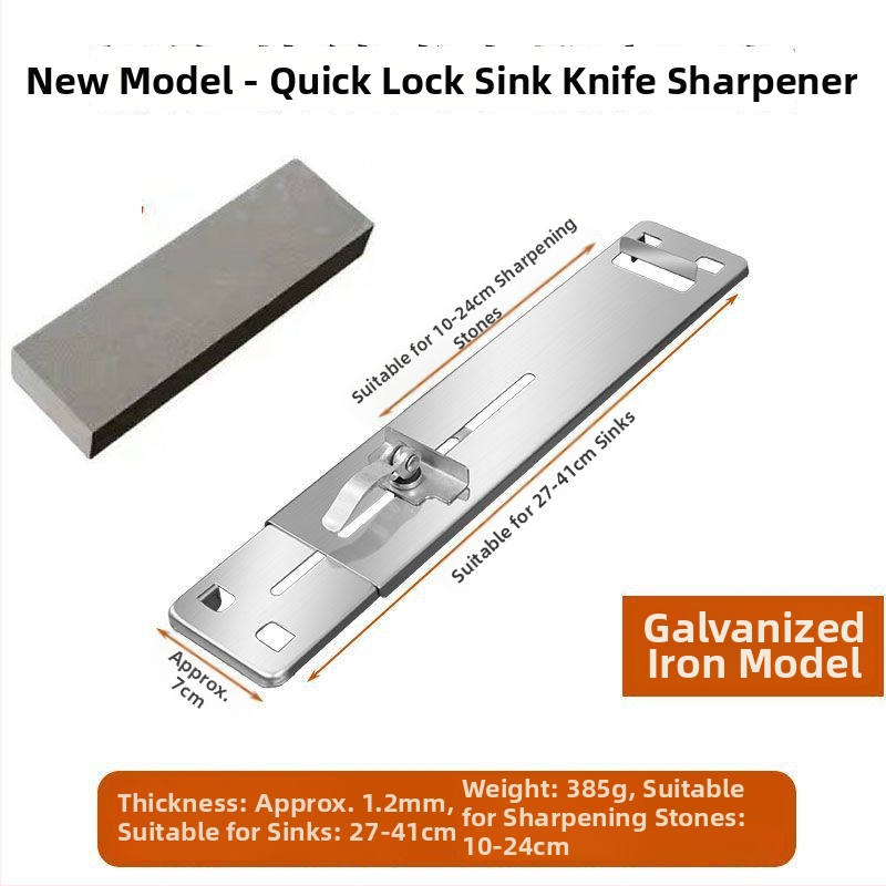 Nerūdijančio plieno peilių šlifavimo laikiklis su pagrindu šlifuokliams, reguliuojamas, tvirtas, ypač stora konstrukcija