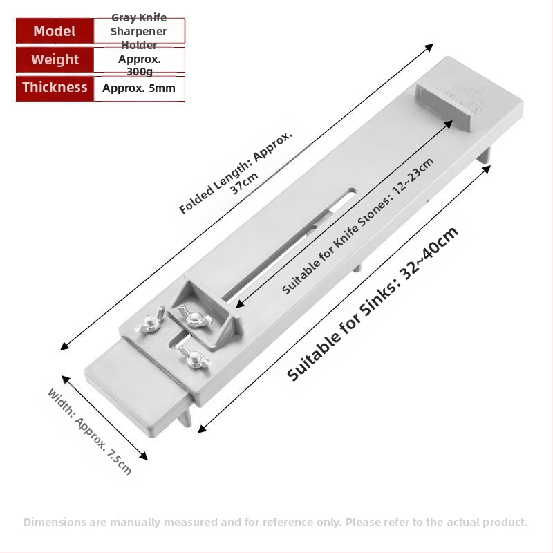 Nerūdijančio plieno peilių šlifavimo laikiklis su pagrindu šlifuokliams, reguliuojamas, tvirtas, ypač stora konstrukcija