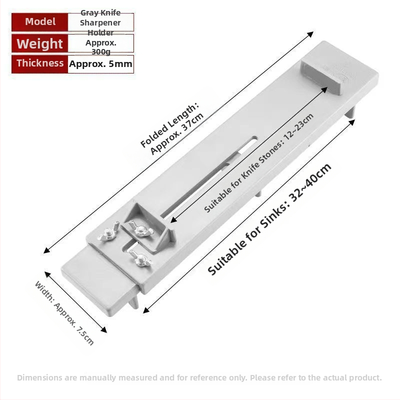 Nerūdijančio plieno peilių šlifavimo laikiklis su pagrindu šlifuokliams, reguliuojamas, tvirtas, ypač stora konstrukcija