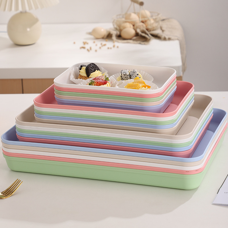 PP Nordic kvadratinis padėklas serviravimui, vienos spalvos dizainas, arbatai ir kavai, su logotipu