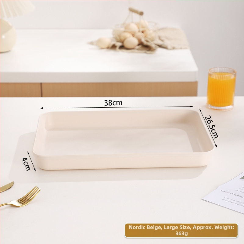 PP Nordic kvadratinis padėklas serviravimui, vienos spalvos dizainas, arbatai ir kavai, su logotipu