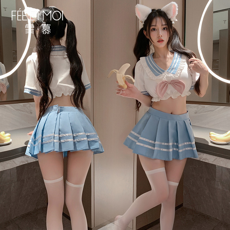 Cosplay комплект бельо за роли: JK униформа, мрежеста визия, полиестер 95-100% еластичен трикотаж