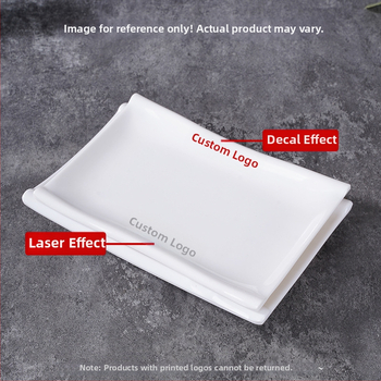 Melaminė lėkštė, kvadratinė forma, šiuolaikinio minimalistinio stiliaus (Medžiaga: Melaminas; Forma: Kvadratinė; Stilius: Šiuolaikinis Minimalizmas; Mikrobangų krosnelė: Nėra prieinama; Logotipo spausdinimas: Įmanoma)