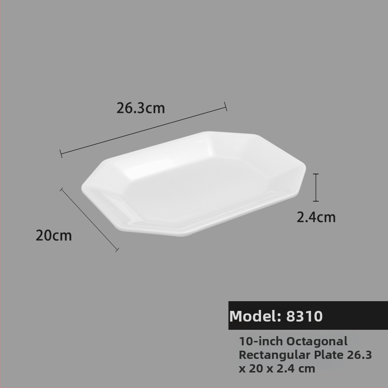 Melaminė lėkštė, kvadratinė forma, šiuolaikinio minimalistinio stiliaus (Medžiaga: Melaminas; Forma: Kvadratinė; Stilius: Šiuolaikinis Minimalizmas; Mikrobangų krosnelė: Nėra prieinama; Logotipo spausdinimas: Įmanoma)