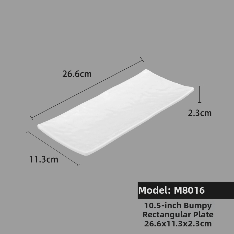Melaminė lėkštė, kvadratinė forma, šiuolaikinio minimalistinio stiliaus (Medžiaga: Melaminas; Forma: Kvadratinė; Stilius: Šiuolaikinis Minimalizmas; Mikrobangų krosnelė: Nėra prieinama; Logotipo spausdinimas: Įmanoma)