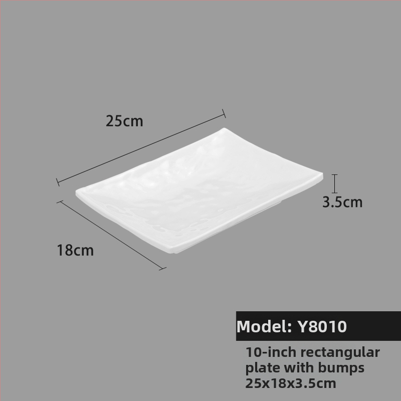 Melaminė lėkštė, kvadratinė forma, šiuolaikinio minimalistinio stiliaus (Medžiaga: Melaminas; Forma: Kvadratinė; Stilius: Šiuolaikinis Minimalizmas; Mikrobangų krosnelė: Nėra prieinama; Logotipo spausdinimas: Įmanoma)
