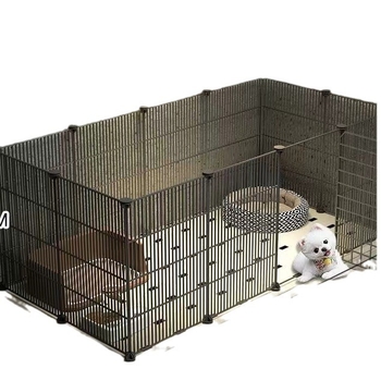 Mažų naminių gyvūnėlių vielos tinklo narvas su moduliniais paneliais – anti pabėgimui