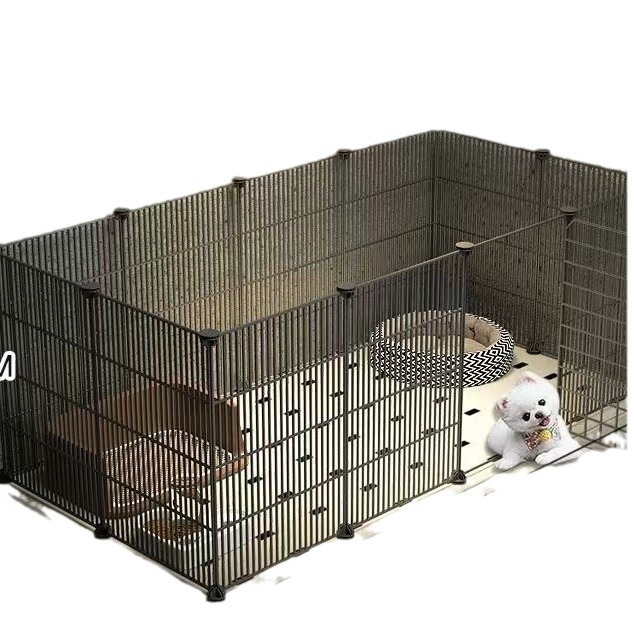 Mažų naminių gyvūnėlių vielos tinklo narvas su moduliniais paneliais – anti pabėgimui