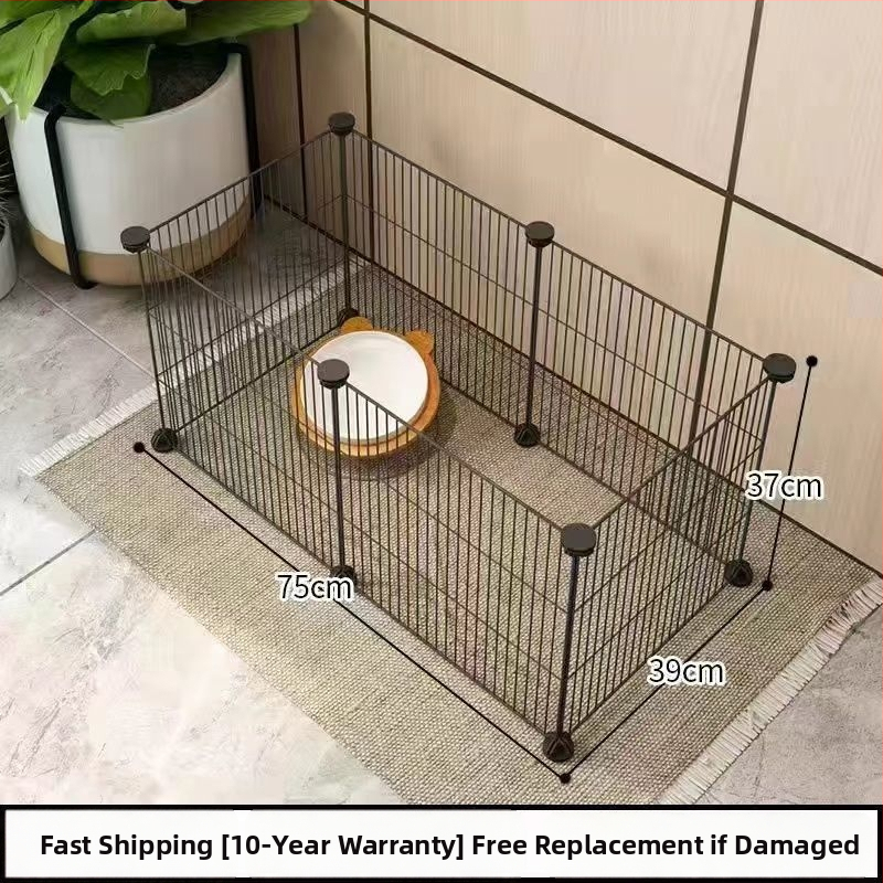 Mažų naminių gyvūnėlių vielos tinklo narvas su moduliniais paneliais – anti pabėgimui