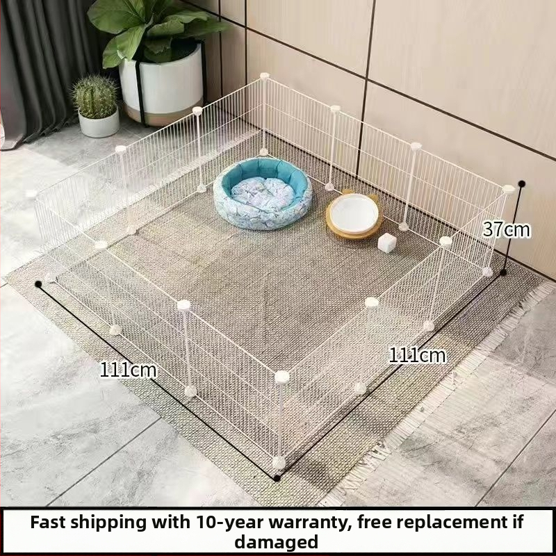 Mažų naminių gyvūnėlių vielos tinklo narvas su moduliniais paneliais – anti pabėgimui