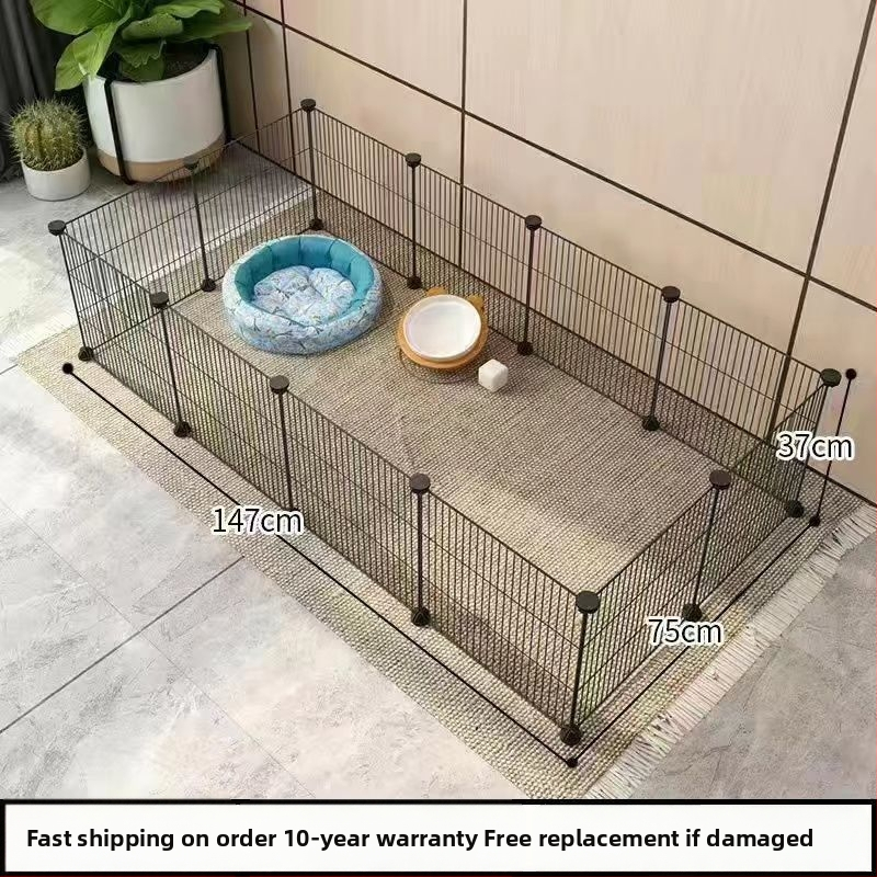 Mažų naminių gyvūnėlių vielos tinklo narvas su moduliniais paneliais – anti pabėgimui