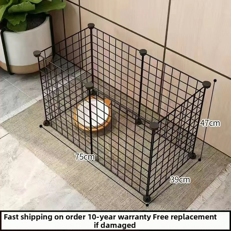 Mažų naminių gyvūnėlių vielos tinklo narvas su moduliniais paneliais – anti pabėgimui