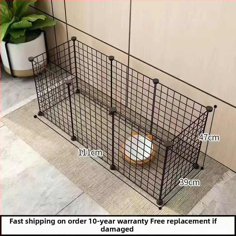 Mažų naminių gyvūnėlių vielos tinklo narvas su moduliniais paneliais – anti pabėgimui