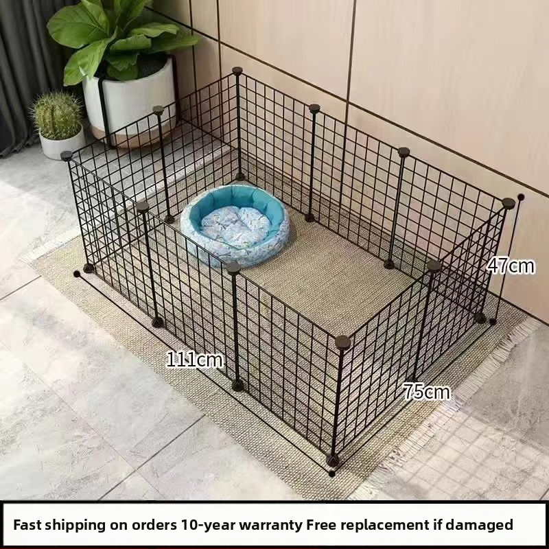 Mažų naminių gyvūnėlių vielos tinklo narvas su moduliniais paneliais – anti pabėgimui