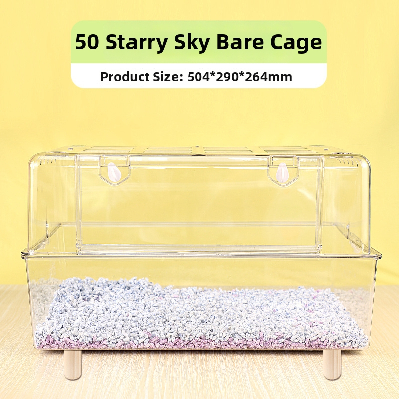 Skaidrus plastikinis hamsterio narvas