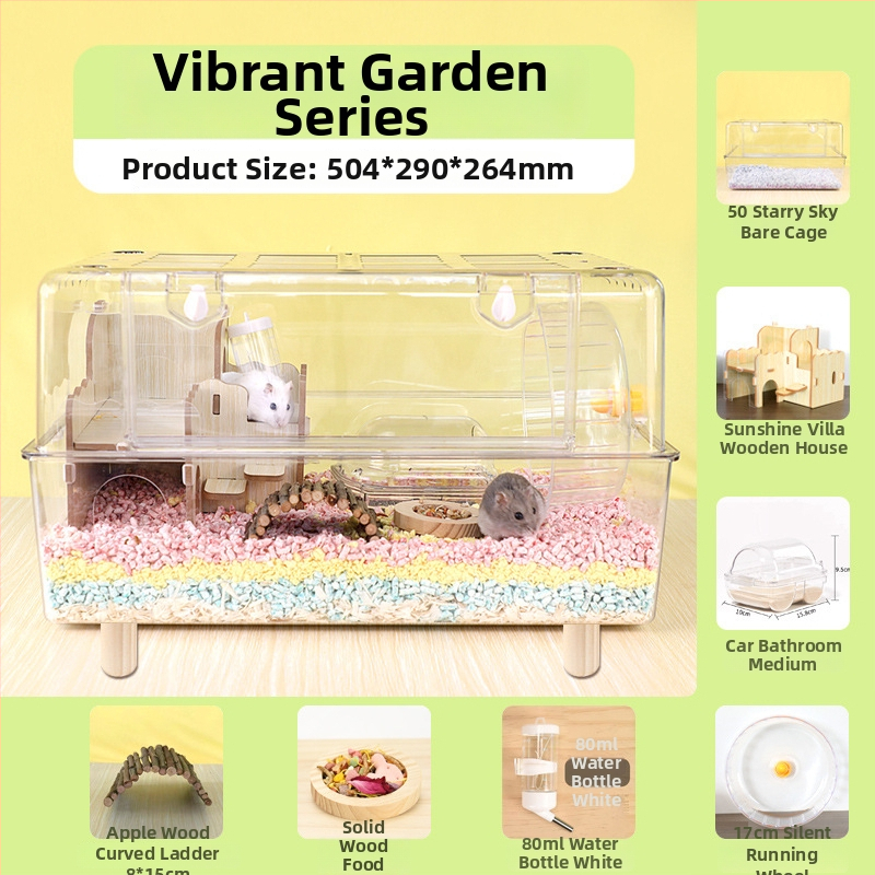 Skaidrus plastikinis hamsterio narvas