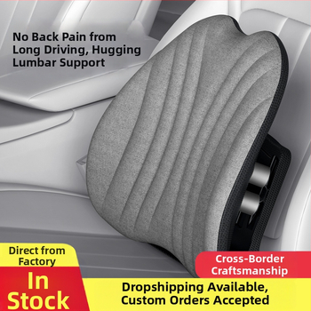 Ergonomiška juosmens atrama pagalvė biuro kėdei ir automobiliui, reguliuojama nugaros pagalvė su tinklo uždanga ir poliesterio užpildas