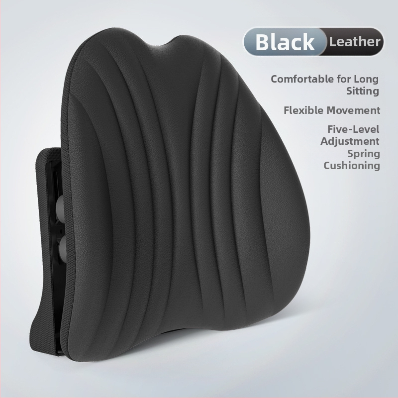 Ergonomiška juosmens atrama pagalvė biuro kėdei ir automobiliui, reguliuojama nugaros pagalvė su tinklo uždanga ir poliesterio užpildas