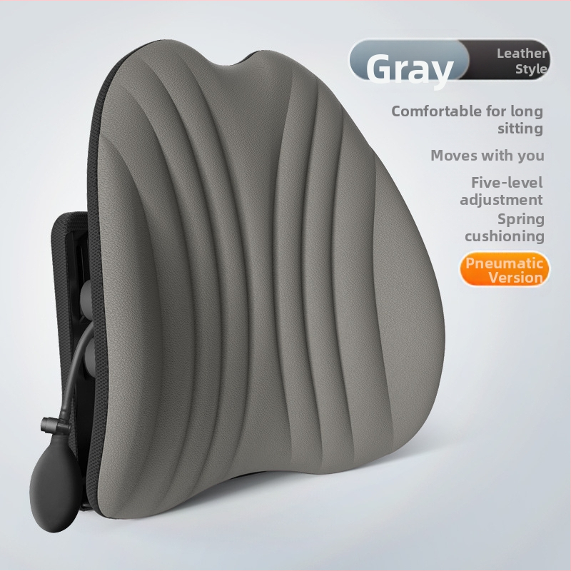 Ergonomiška juosmens atrama pagalvė biuro kėdei ir automobiliui, reguliuojama nugaros pagalvė su tinklo uždanga ir poliesterio užpildas