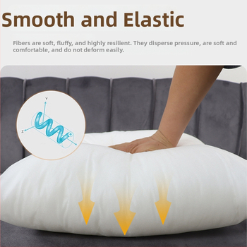 PP medvilnės pagalvės branduolys, nešluostos audinio uždanga, stačiakampis branduolys, prisitaikantis, šiuolaikiškas minimalistinis stilius