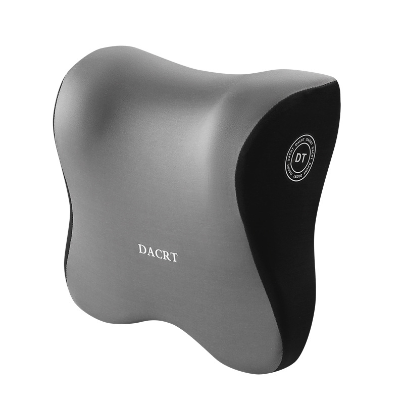 Automobilinis galvos atlošas pagalvėlis su atminties putomis ir juosmens bei pečių parama – kaklo pagalvėlė su MILK SILK užvalkalu, visiems sezonams, paprastas dizainas