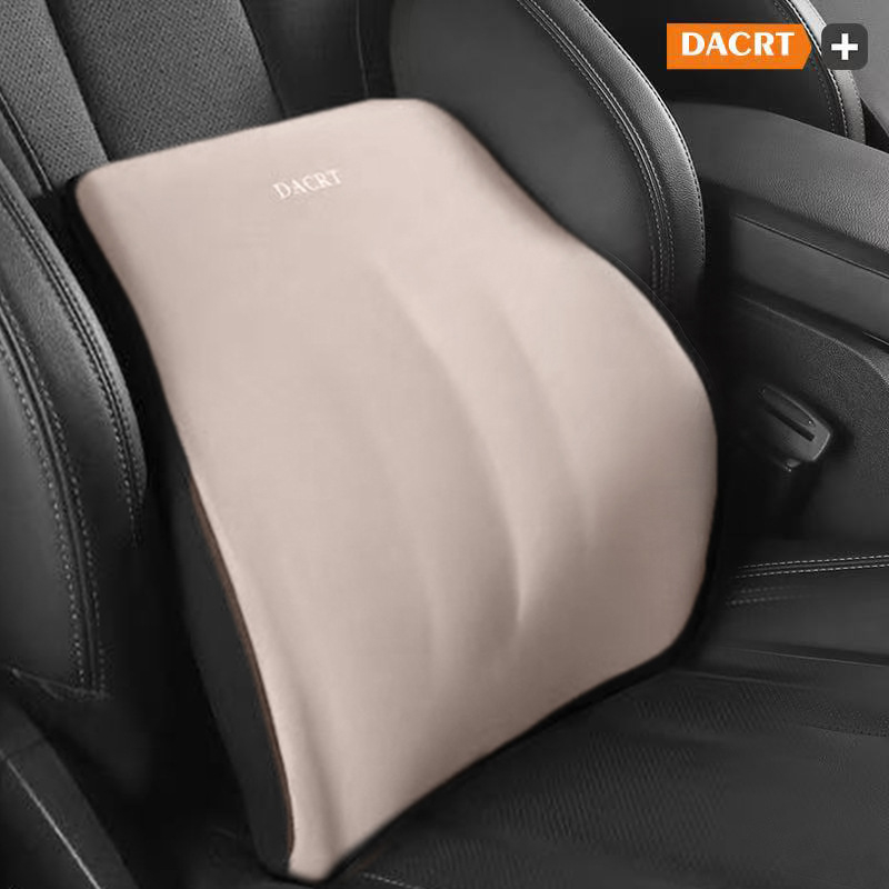 Automobilinis galvos atlošas pagalvėlis su atminties putomis ir juosmens bei pečių parama – kaklo pagalvėlė su MILK SILK užvalkalu, visiems sezonams, paprastas dizainas