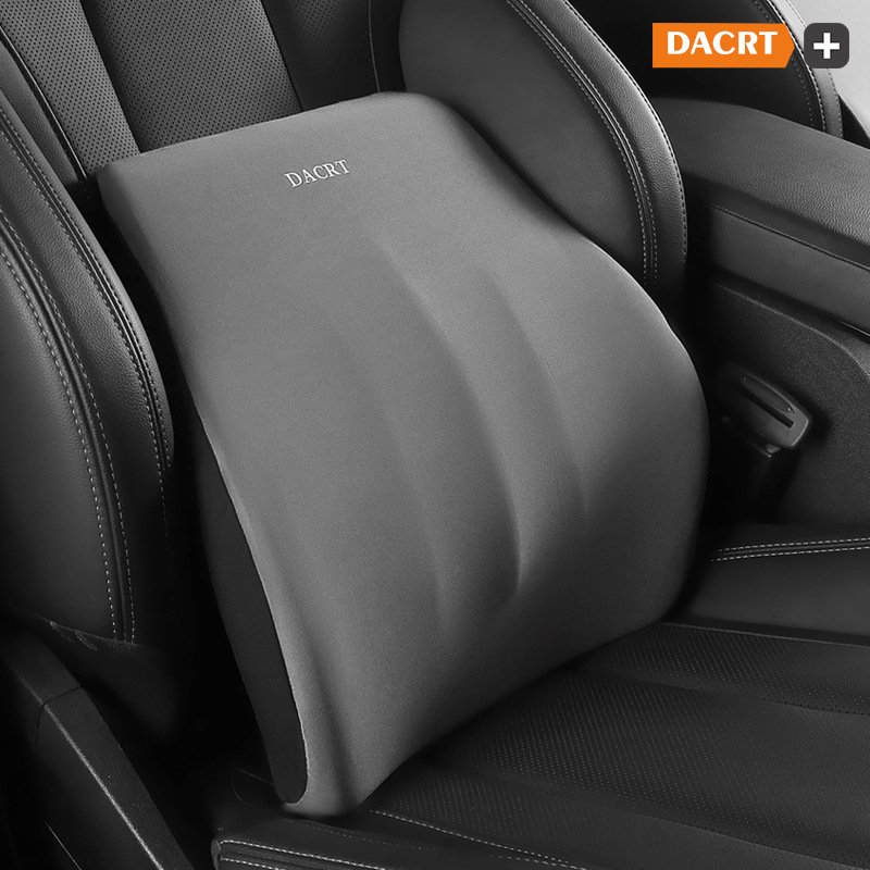 Automobilinis galvos atlošas pagalvėlis su atminties putomis ir juosmens bei pečių parama – kaklo pagalvėlė su MILK SILK užvalkalu, visiems sezonams, paprastas dizainas