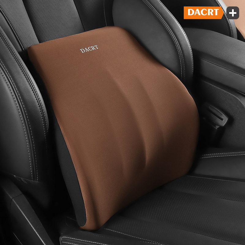 Automobilinis galvos atlošas pagalvėlis su atminties putomis ir juosmens bei pečių parama – kaklo pagalvėlė su MILK SILK užvalkalu, visiems sezonams, paprastas dizainas