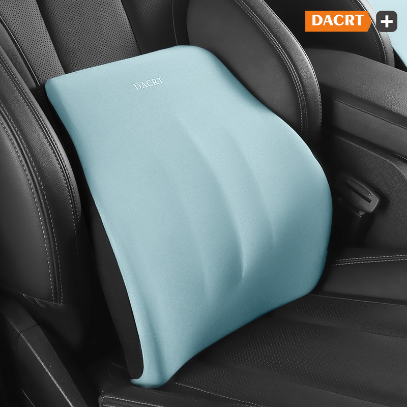 Automobilinis galvos atlošas pagalvėlis su atminties putomis ir juosmens bei pečių parama – kaklo pagalvėlė su MILK SILK užvalkalu, visiems sezonams, paprastas dizainas