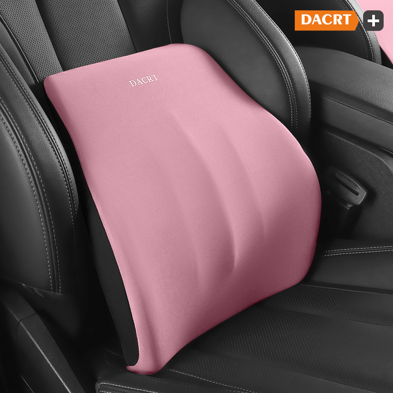 Automobilinis galvos atlošas pagalvėlis su atminties putomis ir juosmens bei pečių parama – kaklo pagalvėlė su MILK SILK užvalkalu, visiems sezonams, paprastas dizainas