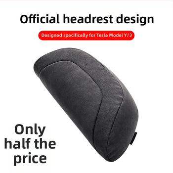 Mäluvahtne kaelatoe patja Tesla Model 3/Y jaoks, väline materjal: puhas puuvill, sobib kõikide aastaaegade jaoks, universaalne auto ühilduvus