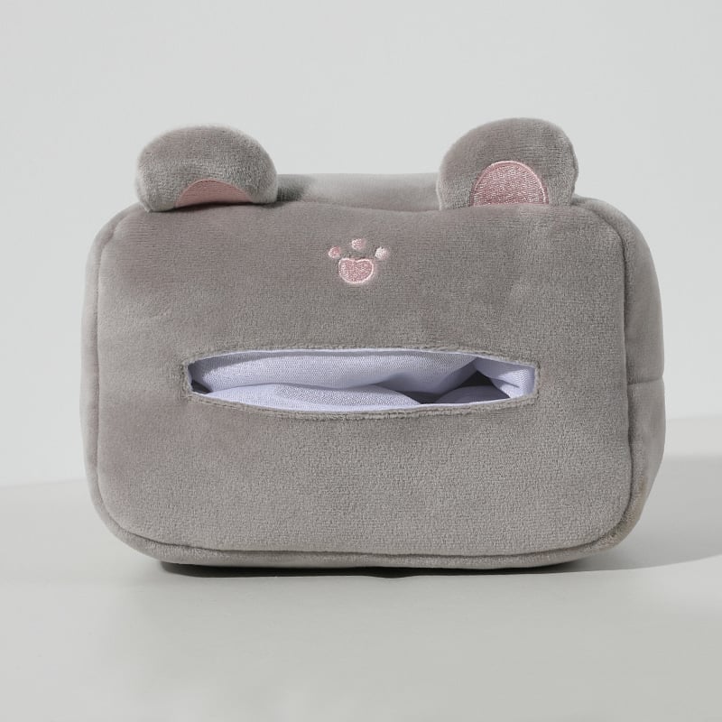 Autopealse padi mäluvaht, plüüsist kate, karikatuurne karu motiiv, universaalne nelja aastaaja kasutamiseks