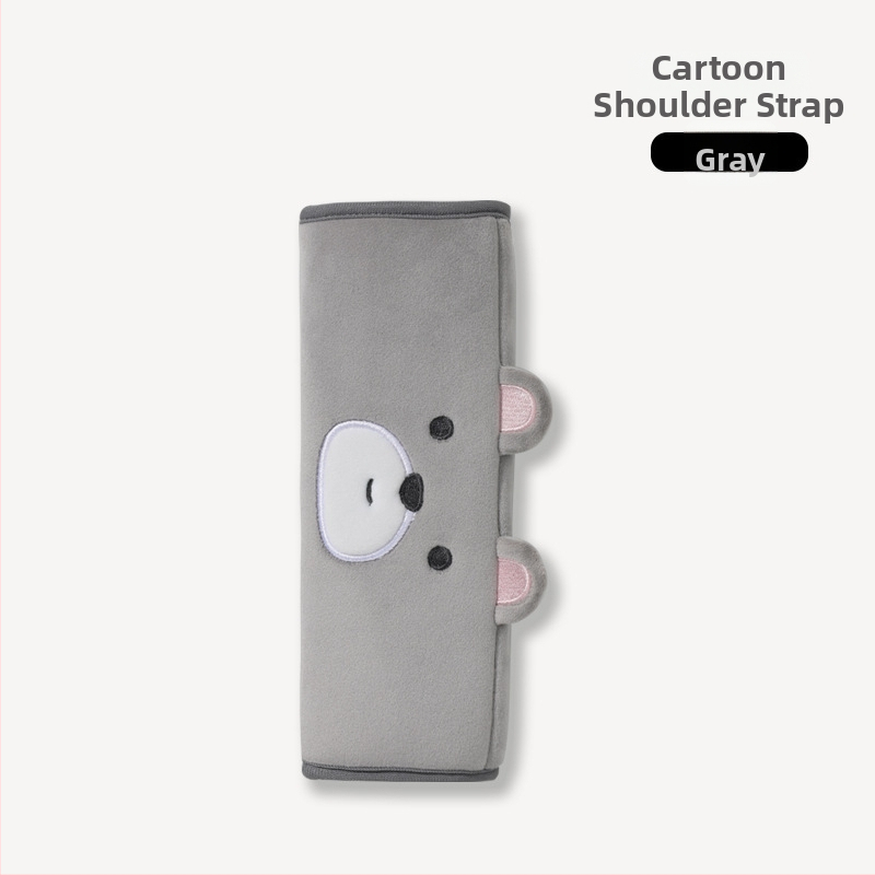 Autopealse padi mäluvaht, plüüsist kate, karikatuurne karu motiiv, universaalne nelja aastaaja kasutamiseks