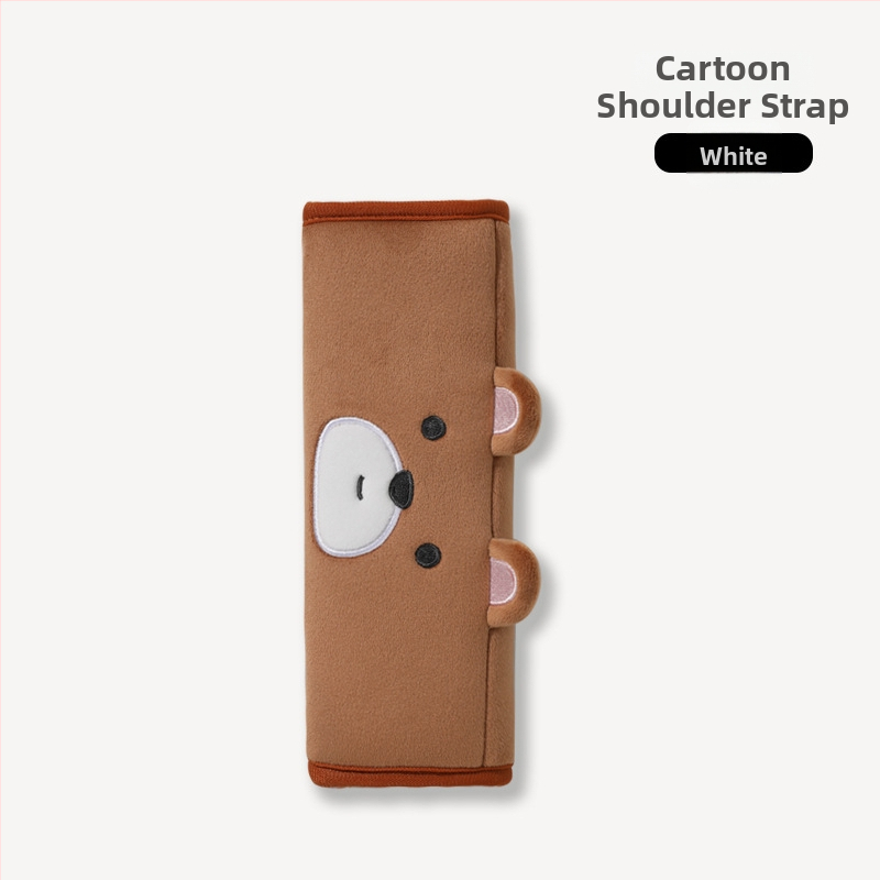 Autopealse padi mäluvaht, plüüsist kate, karikatuurne karu motiiv, universaalne nelja aastaaja kasutamiseks