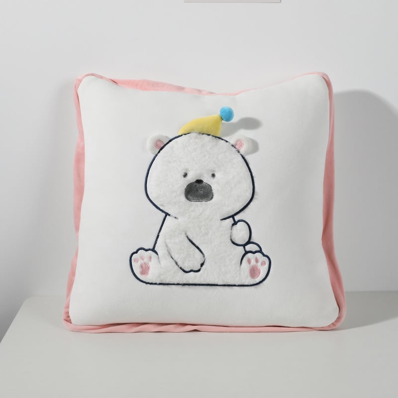 Autopealse padi mäluvaht, plüüsist kate, karikatuurne karu motiiv, universaalne nelja aastaaja kasutamiseks