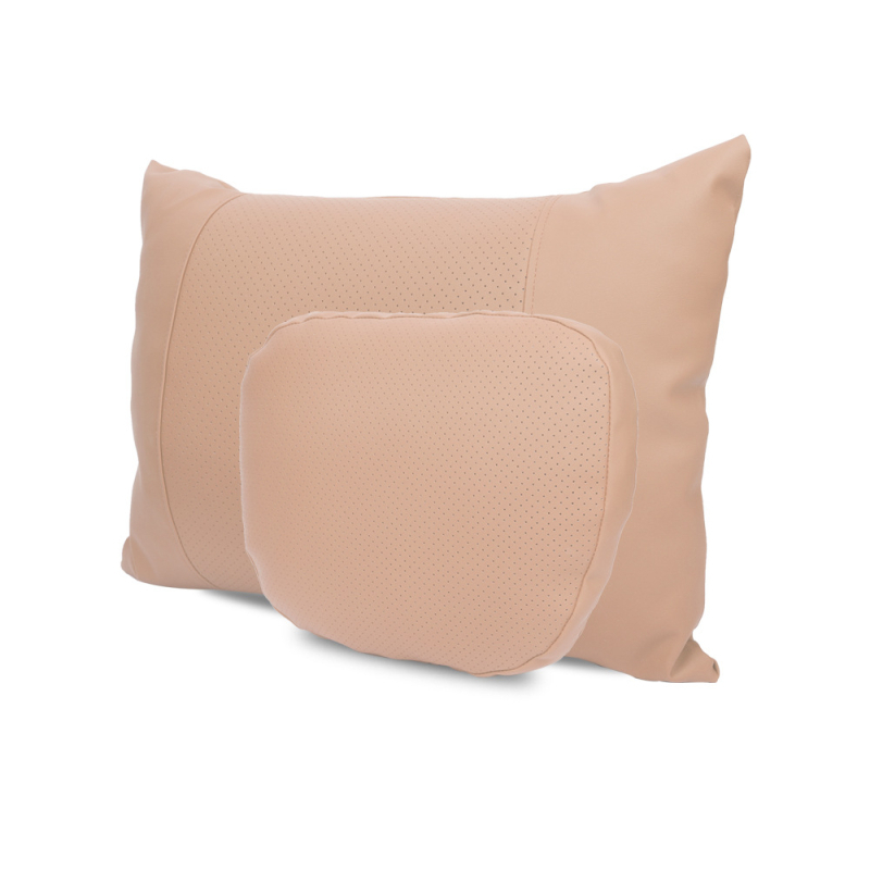 Autopeapadi kaela tugi ja nimmepiirkonna tugi, universaalne sobivus, kunstnahast kate, Dupont puuvillane täidis