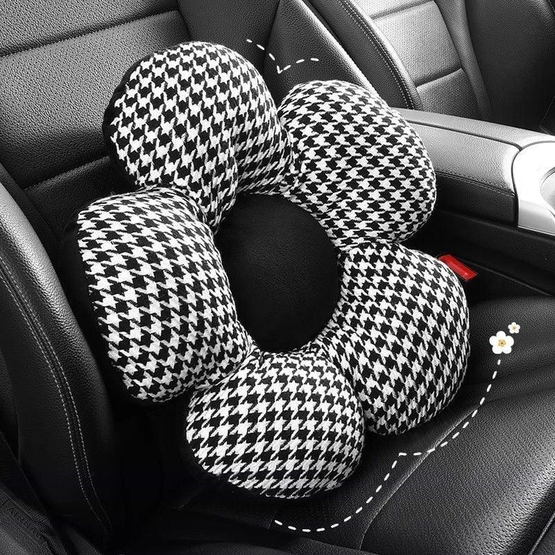 Automobilio juosmens palaikymo ir galvos atrama bei sėdynės pagalvėlė, universalus tvirtinimas, memory foam užpildas, išorinis audinys: 100% medvilnė, tinkama visoms sezonoms