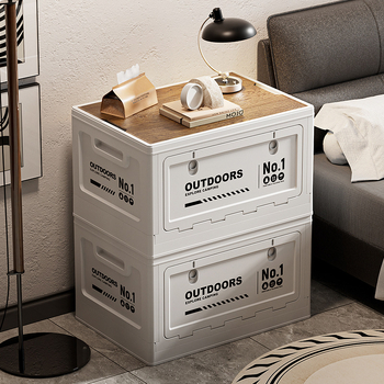 Sulankstoma dviejų durelių laikymo dėžė auto bagažinei, 20–30 L, plastikas (PP)